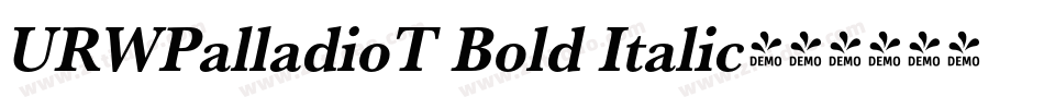 URWPalladioT Bold Italic字体转换